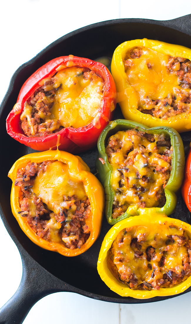 ground-turkey-cast-iron-stuffed-peppers-1