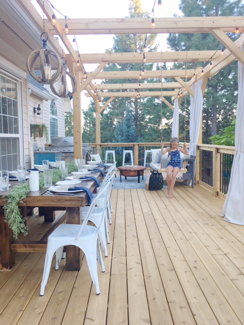 Backyard deck makeover 