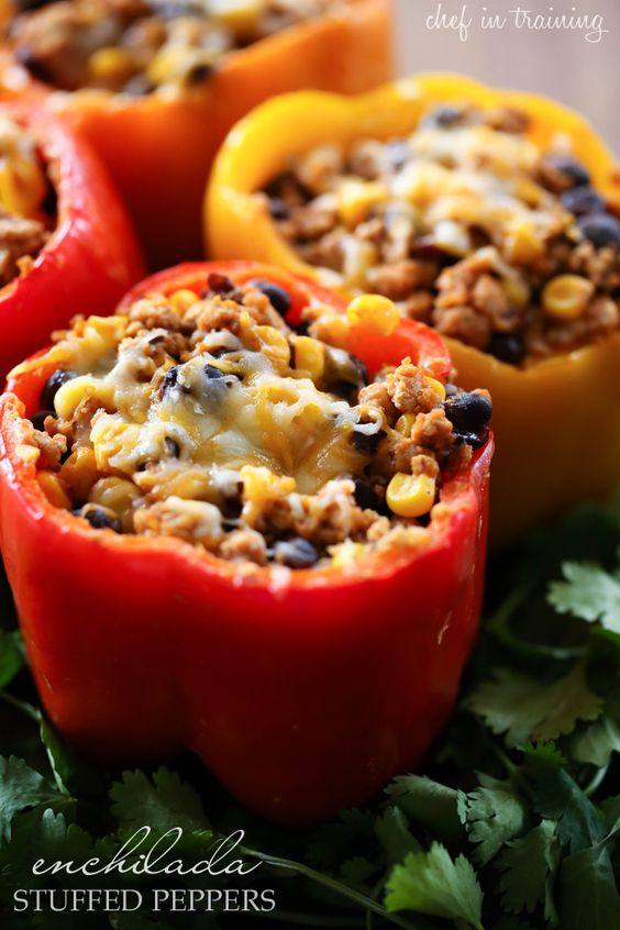 Enchilada Stuffed Peppers