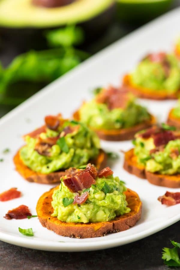 Baked-Sweet-Potato-Bites-with-Bacon-Avocado-600x899